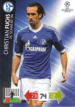 Christian Fuchs Schalke 04 2012/13 Panini Adrenalyn XL CL #239